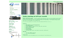 Desktop Screenshot of abzstorage.com